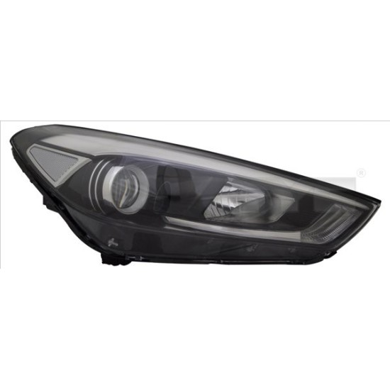 Far dreapta H7/H7/LED, electric, cu motor potrivit HYUNDAI TUCSON, TUCSON/SUV -07.18