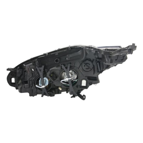 Far dreapta H7/LED/PY21W, electric, cu motor, culoare interior negru, culoare semnalizator: transparent potrivit PEUGEOT 208