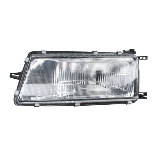 Far stanga H4, electric, fara motoras, culoare interior argintiu potrivit OPEL VECTRA A