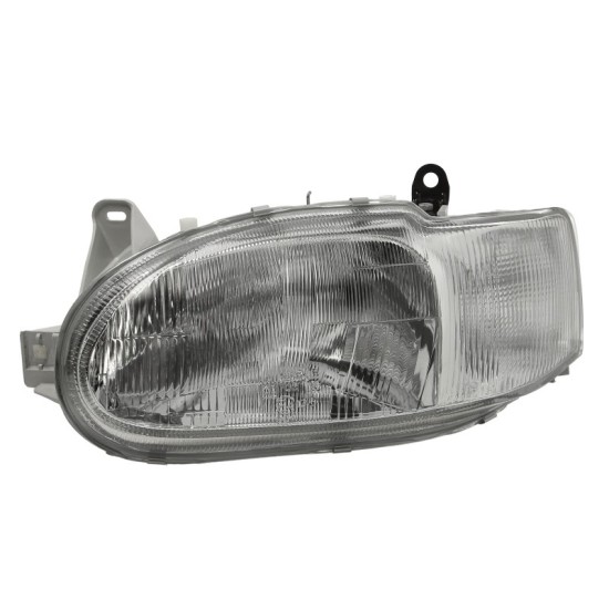 Far stanga H4/PY21W/W5W, electric, manual, fara motoras, halogen, culoare insert: alb, culoare semnalizator: transparent