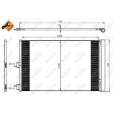 Radiator AC condensator cu uscator potrivit MERCEDES A (W176), CLA (C117), CLA SHOOTING BRAKE (X117), GLA (X156) 2.0 06.13-