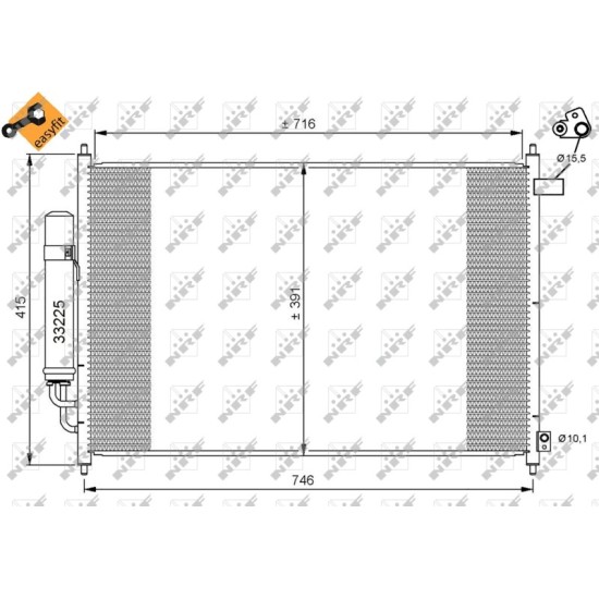 Radiator AC condensator Honda FR-V (BE) 1.7