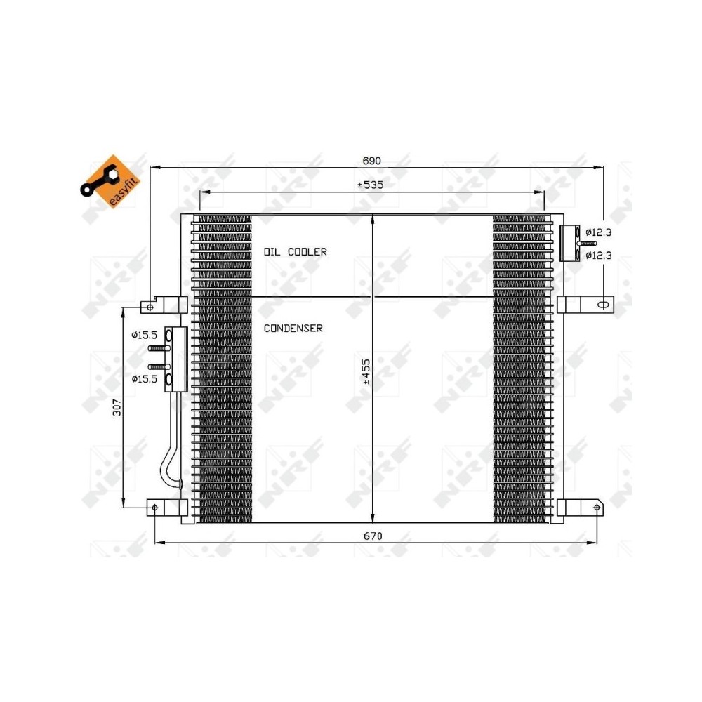 Radiator AC condensator III Jeep Grand Cherokee 3.7 V6