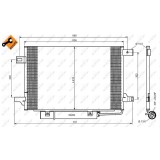 Radiator AC condensator Mercedes A-Class W169 04 - / B-Class W245 05 -