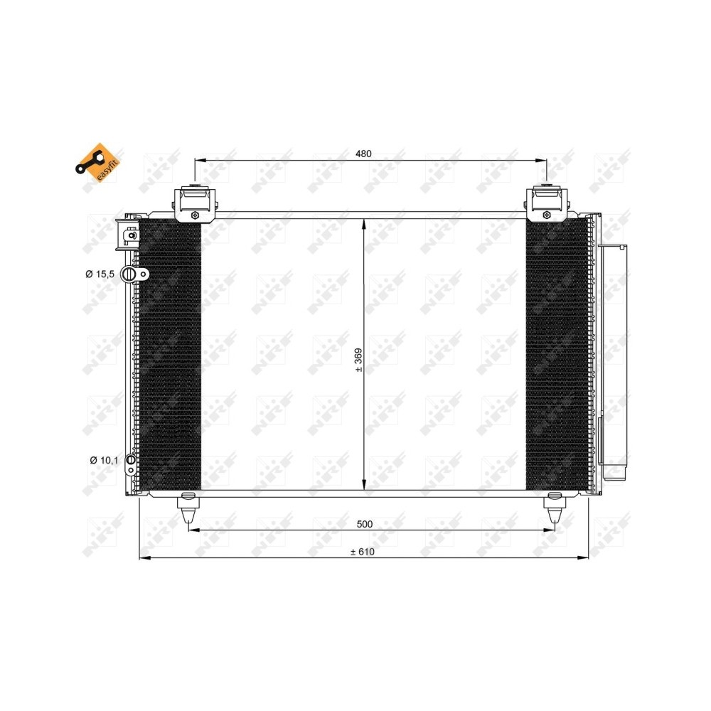 Radiator AC condensator TOYOTA - AVENSIS vagon (T250) - 1.6/2.0