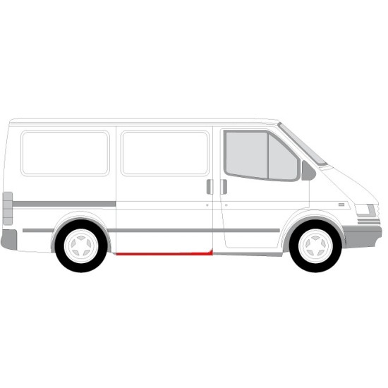 Prag auto Spate Dreapta potrivit FORD TRANSIT, TRANSIT TOURNEO pana in 2000