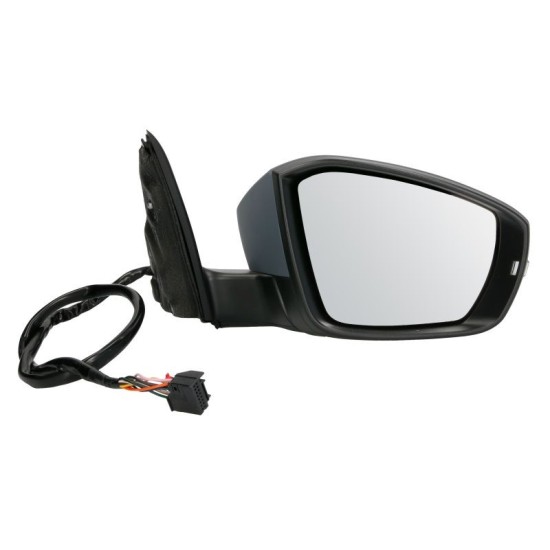 Oglinda laterala Dreapta electric, incalzita, crom, pliabil electric potrivit SKODA OCTAVIA III, VW T-ROC
