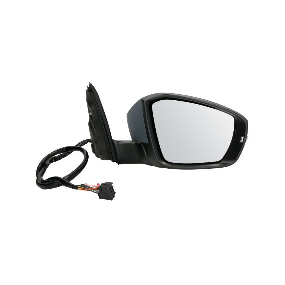 Oglinda laterala Dreapta electric, incalzita, crom, pliabil electric potrivit SKODA OCTAVIA III, VW T-ROC