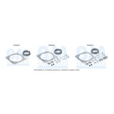 Set montare sistem easpament potrivit PEUGEOT 307 1.4 2000-2003