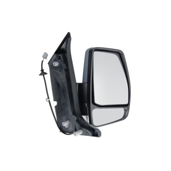 Oglinda laterala Dreapta manual, crom, potrivit FORD TOURNEO CONNECT V408 TOURNEO CUSTOM V362, TRANSIT CONNECT