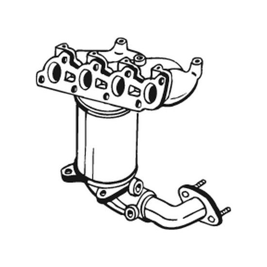 Convertor catalitic EURO 4 potrivit FORD FIESTA V 1.3 11.01-06.08
