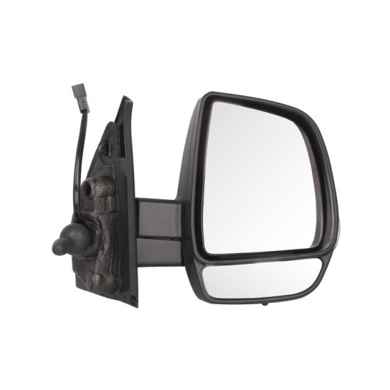 Oglinda laterala Dreapta mecanic, crom, cu senzor de temperatura potrivit OPEL COMBO TOUR, COMBO/MINIVAN