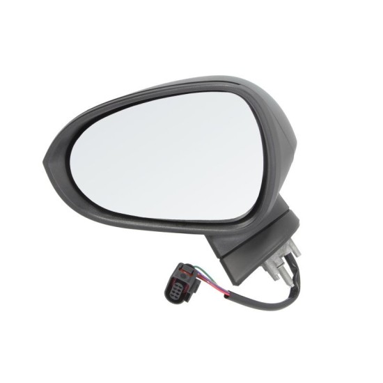 Oglinda laterala Stanga electric, crom, pliabil electric potrivit SEAT LEON pana in2 012