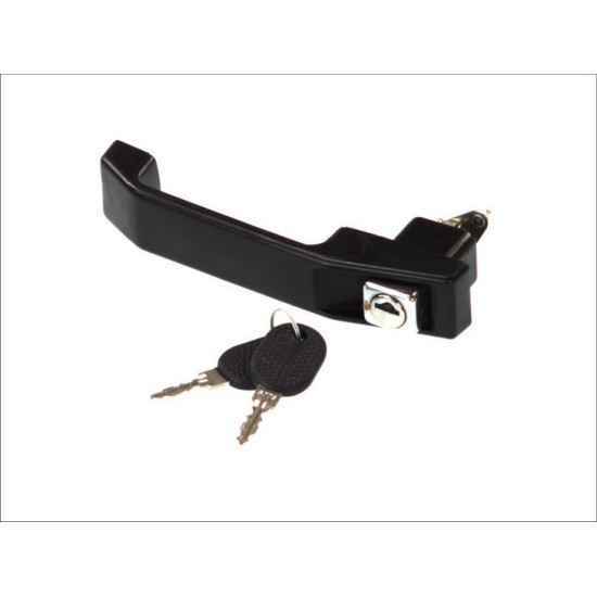 Maner usa fata stanga, exterior, cu chei, negru CITROEN C25, FIAT DUCATO, DUCATO PANORAMA, TALENTO, PEUGEOT J5 1982-1994