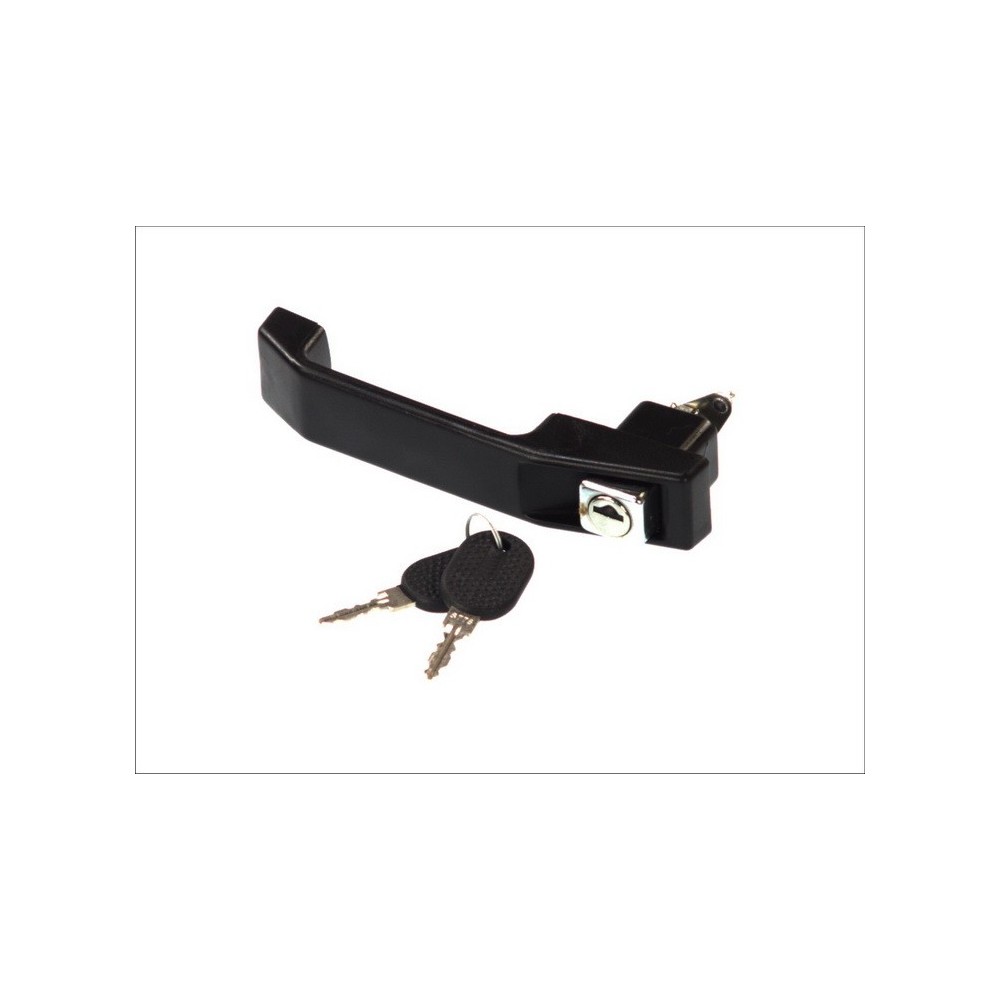 Maner usa fata stanga, exterior, cu chei, negru CITROEN C25, FIAT DUCATO, DUCATO PANORAMA, TALENTO, PEUGEOT J5 1982-1994