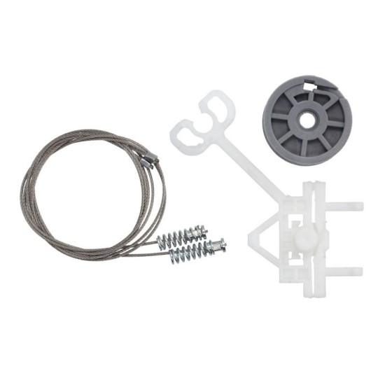Kit reparatie macara geam fata stanga set CITROEN NEMO, FIAT FIORINO, QUBO, PEUGEOT BIPPER, BIPPER TEPEE dupa 2007