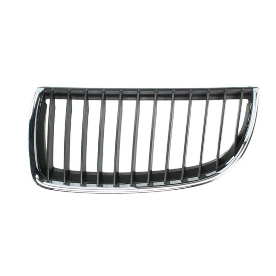Grila fata stanga negru/crom BMW Seria 3 intre 2004-2008