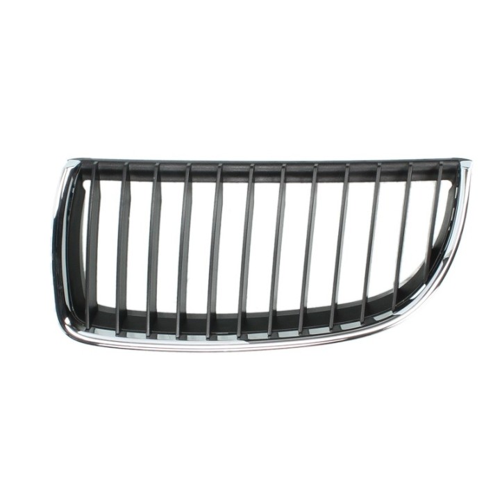 Grila fata stanga negru/crom BMW Seria 3 intre 2004-2008