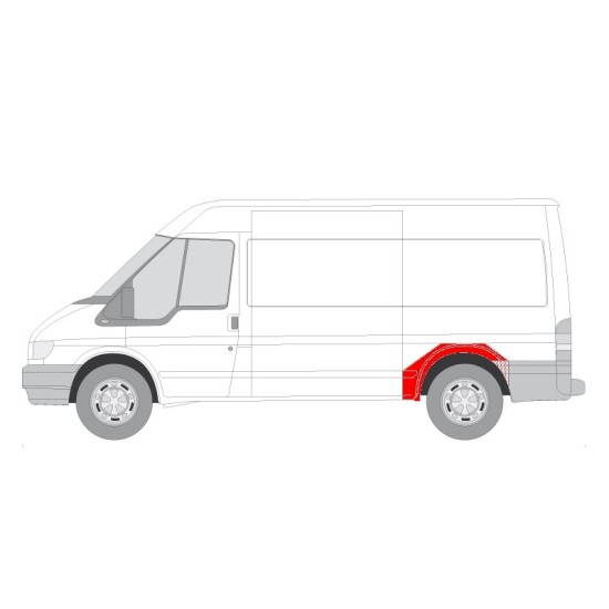 Segment reparatie aripa spate stanga medium/varianta lunga FORD TRANSIT dupa 2000