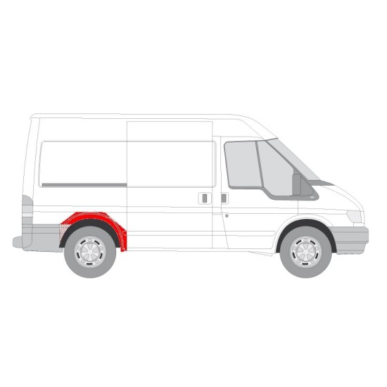 Segment reparatie aripa spate dreapta model scurt FORD TRANSIT intre 2000-2014