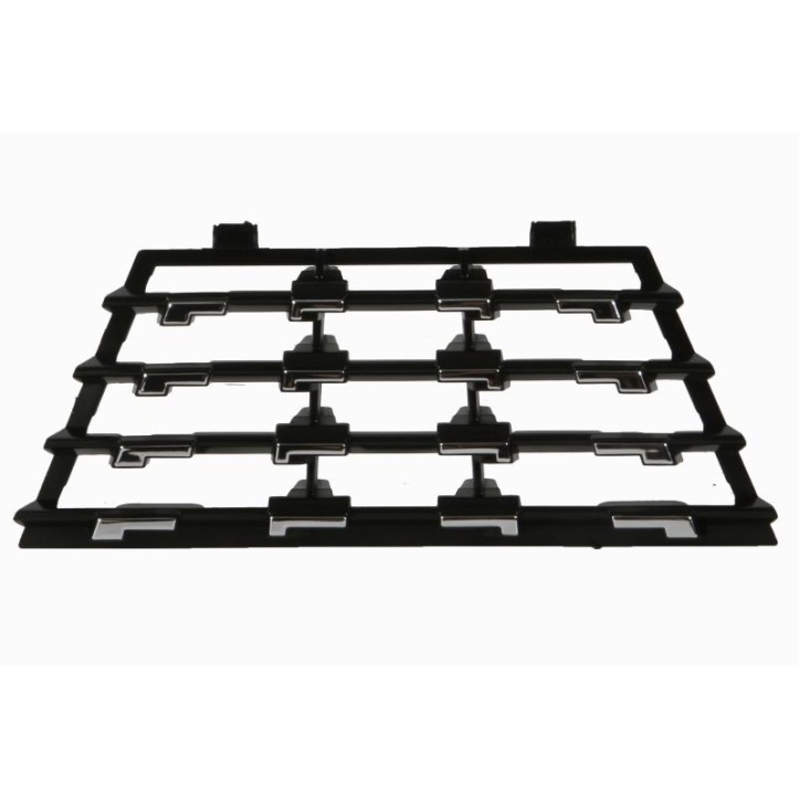 Grila radiator plug fata plastic, negru/crom potrivit PEUGEOT 208 dupa 2019