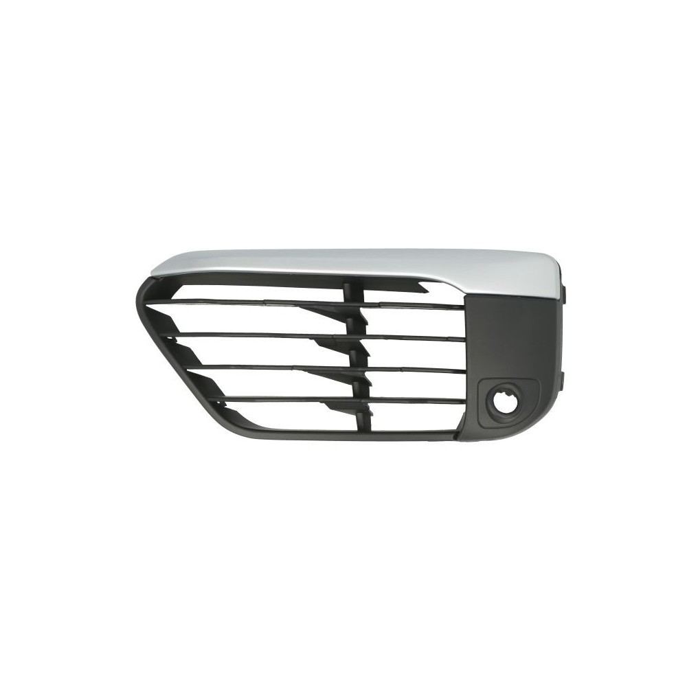 Grila bara fata stanga X-Line, cu locas senzori, plastic, negru/argintiu BMW X1 intre 2015-2019
