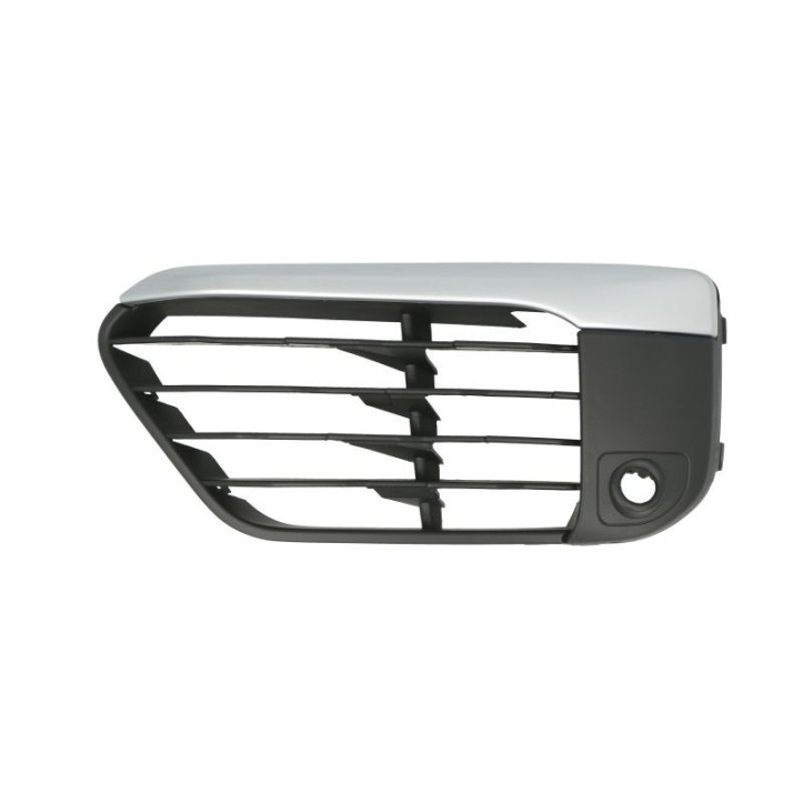 Grila bara fata stanga X-Line, cu locas senzori, plastic, negru/argintiu BMW X1 intre 2015-2019