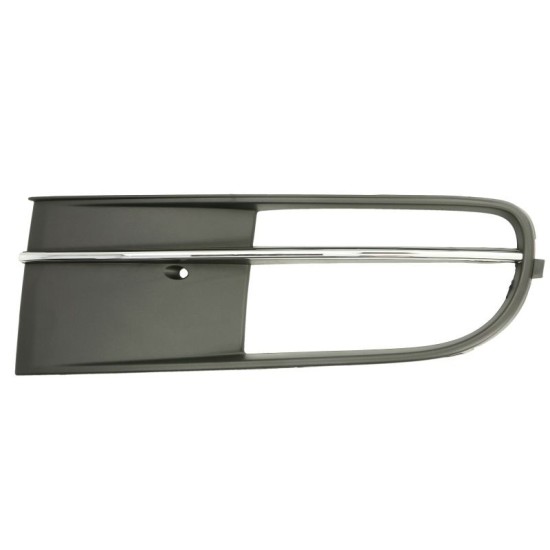 Grila bara fata stanga deschisa, plastic, negru/crom VW BEETLE intre 2011-2016