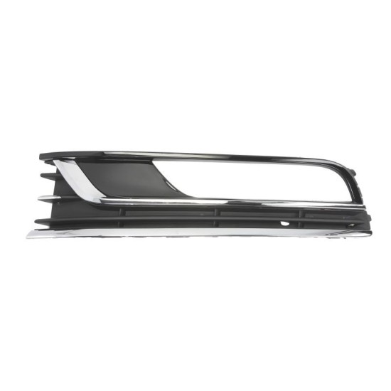 Grila bara fata stanga HIGHLINE, cu locas proiectoare, negru/crom VW PASSAT intre 2010-2014