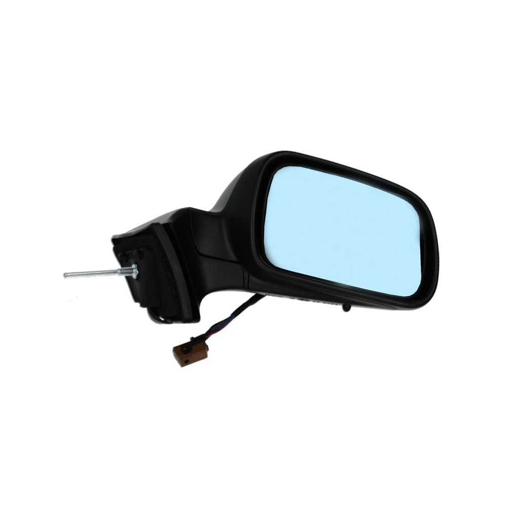 Oglinda dreapta PEUGEOT 407 intre 2004-2010 electrica, incalzita, convex, albastru, cu carcasa,cu senzor temperatura