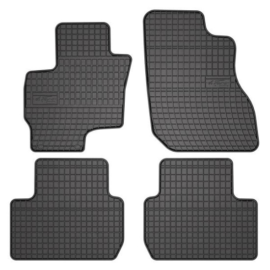Set covorase cauciuc 4 piese BASIC, fata/spate negru, SUV
