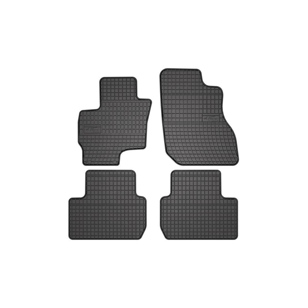 Set covorase cauciuc 4 piese BASIC, fata/spate negru, SUV