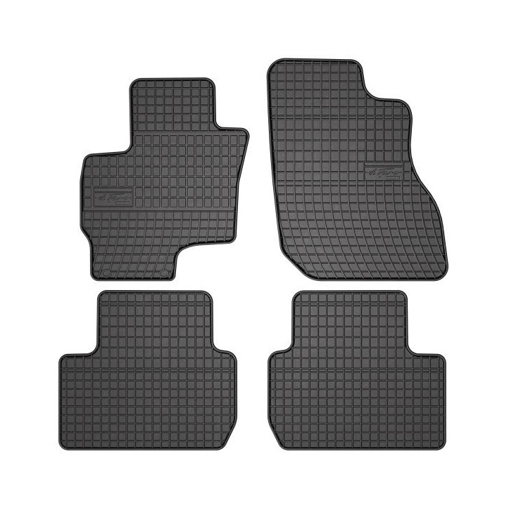 Set covorase cauciuc 4 piese BASIC, fata/spate negru, SUV