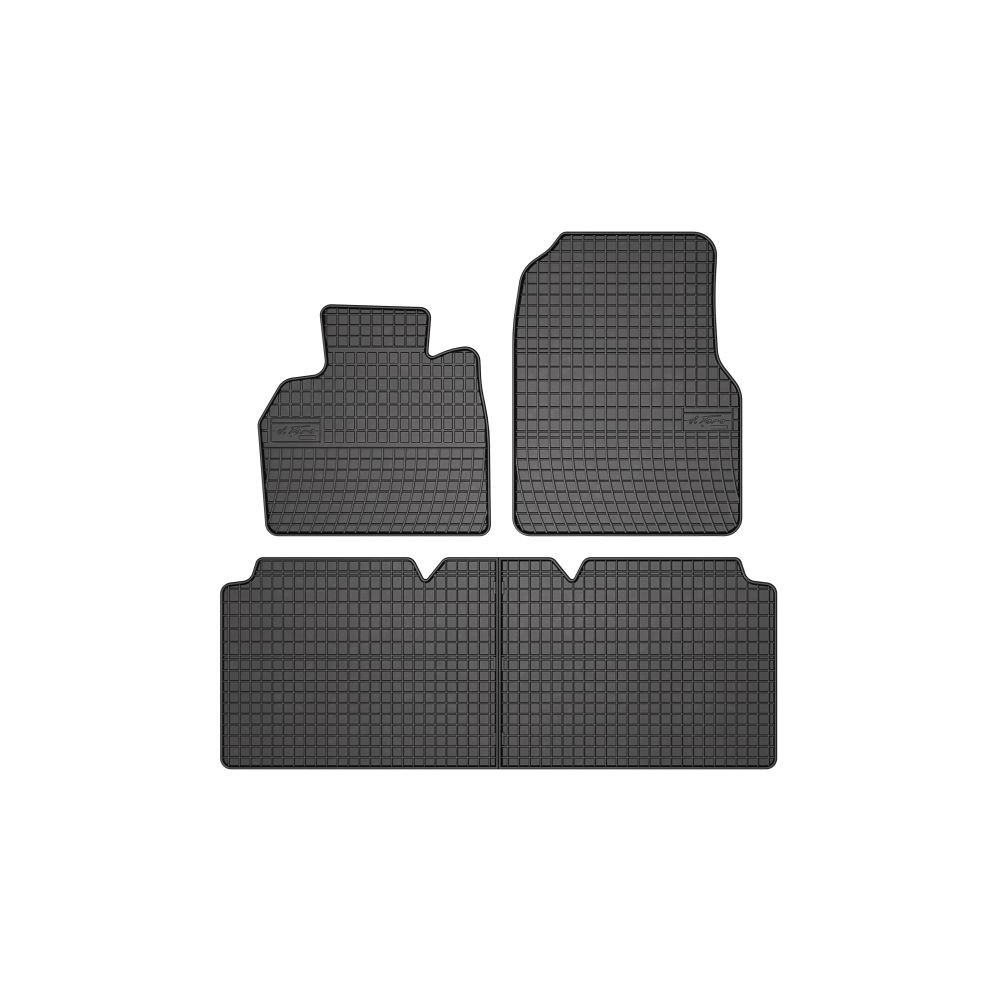 Set covorase cauciuc 4 piese BASIC, fata/spate negru, potrivit RENAULT ESPACE IV 11.02-, Van