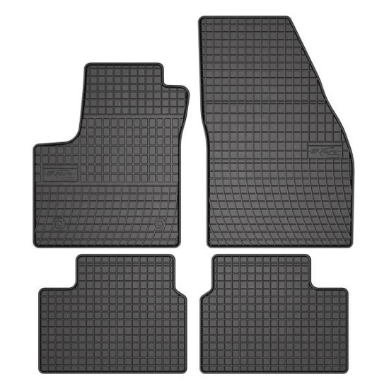 Set covorase cauciuc 4 piese BASIC, fata/spate negru, potrivit OPEL MERIVA B 06.10-03.17, Van