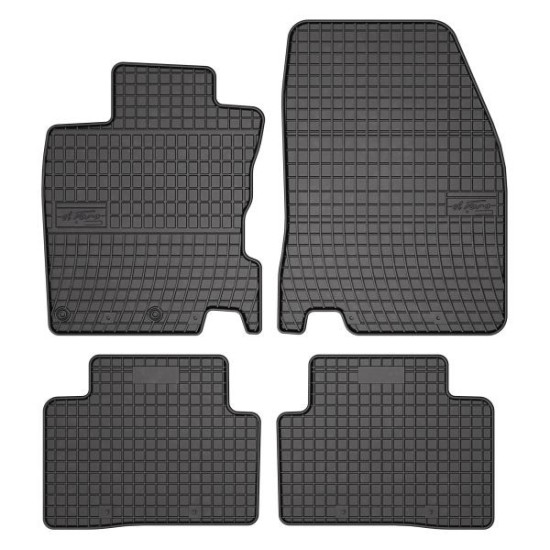 Set covorase cauciuc 4 piese BASIC, fata/spate negru, potrivit NISSAN QASHQAI II 11.13-, Crossover