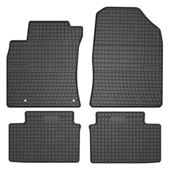 Set covorase cauciuc 4 piese BASIC, fata/spate negru, potrivit KIA CEED 03.18-, Hatchback / Shooting brake / break