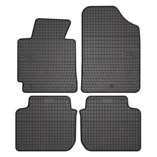 Set covorase cauciuc 4 piese BASIC, fata/spate negru, potrivit HYUNDAI ELANTRA V 09.10-