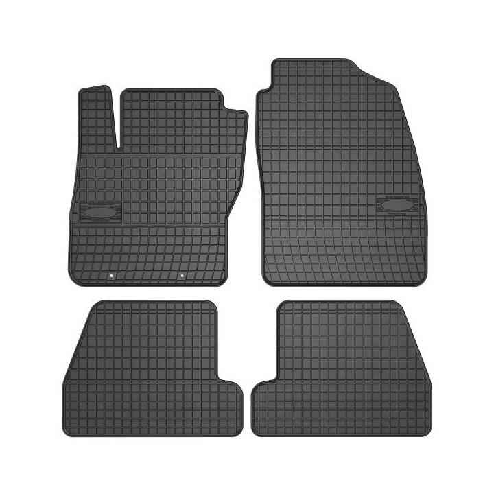 Set covorase cauciuc 4 piese BASIC, fata/spate negru, potrivit FORD FOCUS II, FORD USA FOCUS 07.04-09.12, Liftback