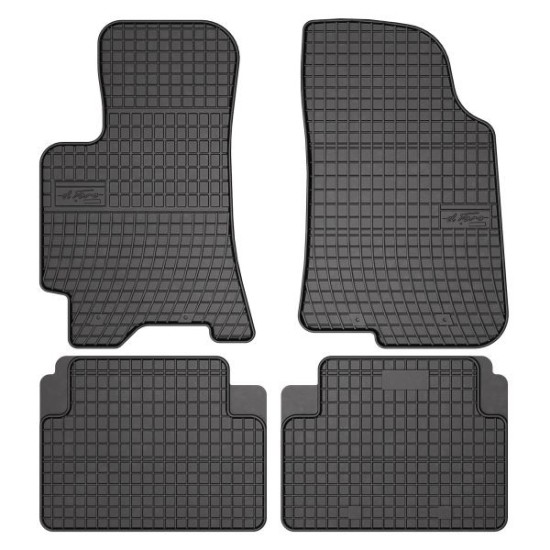 Set covorase cauciuc 4 piese BASIC, fata/spate negru, potrivit DAEWOO LANOS 02.97- / Van