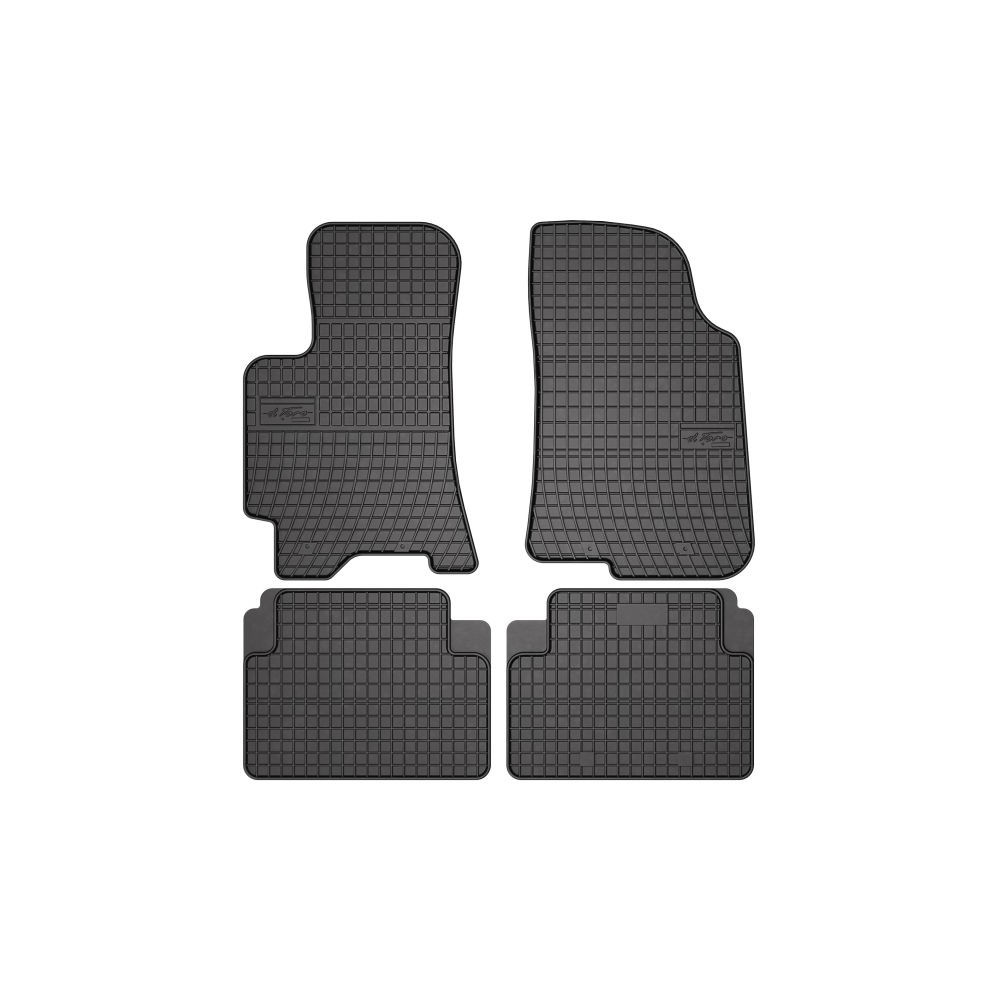 Set covorase cauciuc 4 piese BASIC, fata/spate negru, potrivit DAEWOO LANOS 02.97- / Van