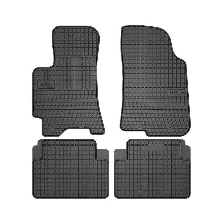 Set covorase cauciuc 4 piese BASIC, fata/spate negru, potrivit DAEWOO LANOS 02.97- / Van