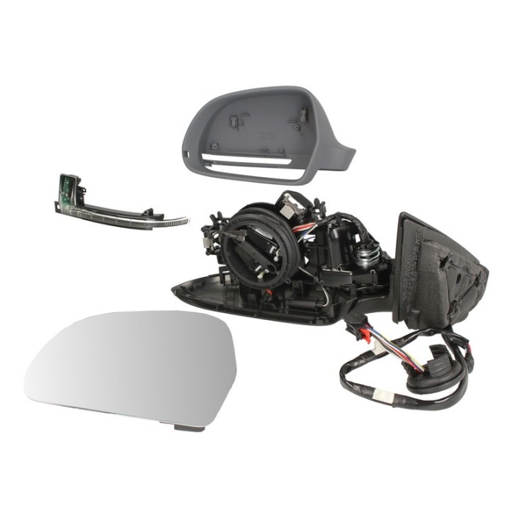 Oglinda stanga electrica, asferic, incalzita, grunduita AUDI A3 intre 2008-2012