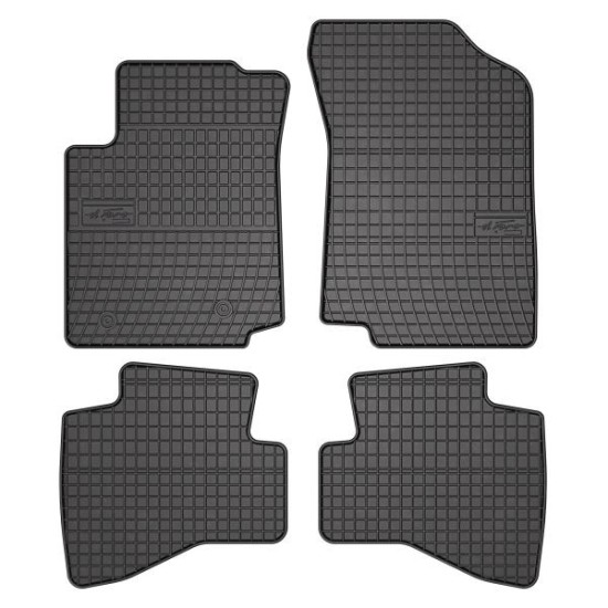 Set covorase cauciuc 4 piese BASIC, fata/spate negru, potrivit CITROEN C1 II, PEUGEOT 108, TOYOTA AYGO 04.14-, Liftback