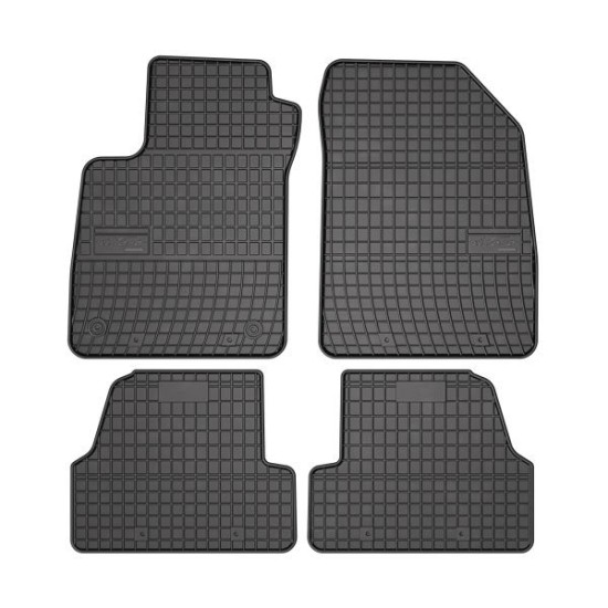Set covorase cauciuc 4 piese BASIC, fata/spate negru, potrivit CHEVROLET TRAX, OPEL MOKKA / MOKKA X 06.12-, SUV