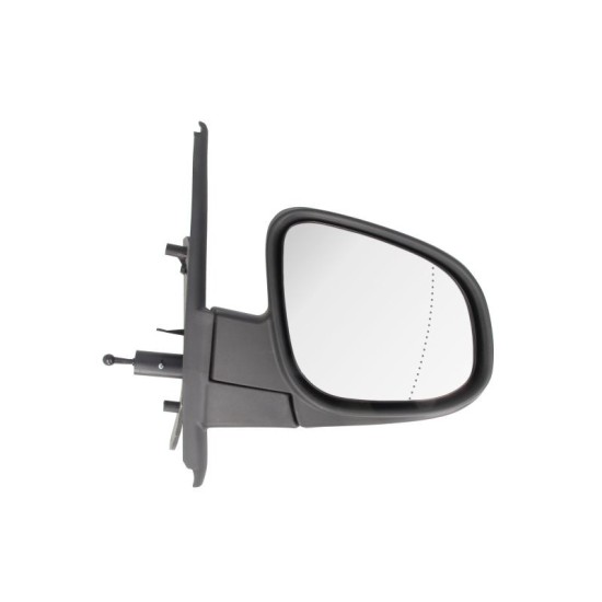Oglinda dreapta mecanica asferic, crom, grunduita MERCEDES CITAN, RENAULT KANGOO dupa 2012