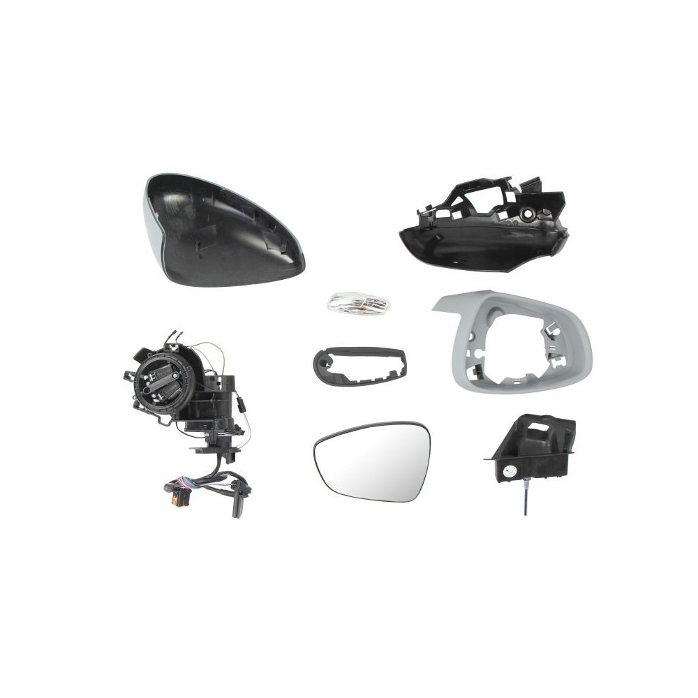 Oglinda stanga electrica incalzita, albastra, grunduita CITROEN C5 III dupa 2008