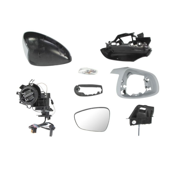 Oglinda stanga electrica incalzita, albastra, grunduita CITROEN C5 III dupa 2008