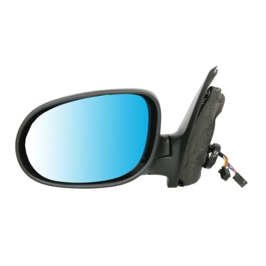 Oglinda stanga electrica incalzita, albastra, grunduita, pliabila electric FIAT BRAVO intre 2006-2014