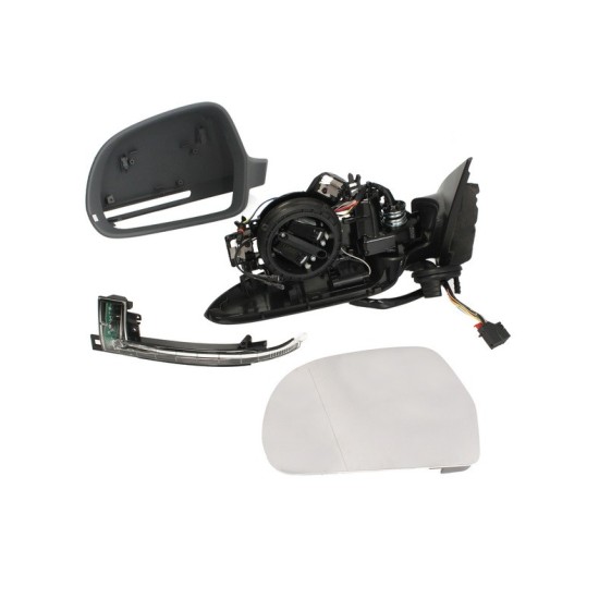 Oglinda stanga electrica, asferic, incalzita, grunduita AUDI A3 intre 2008-2012